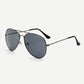 Grey Boho Top Bar Aviator Sunglasses