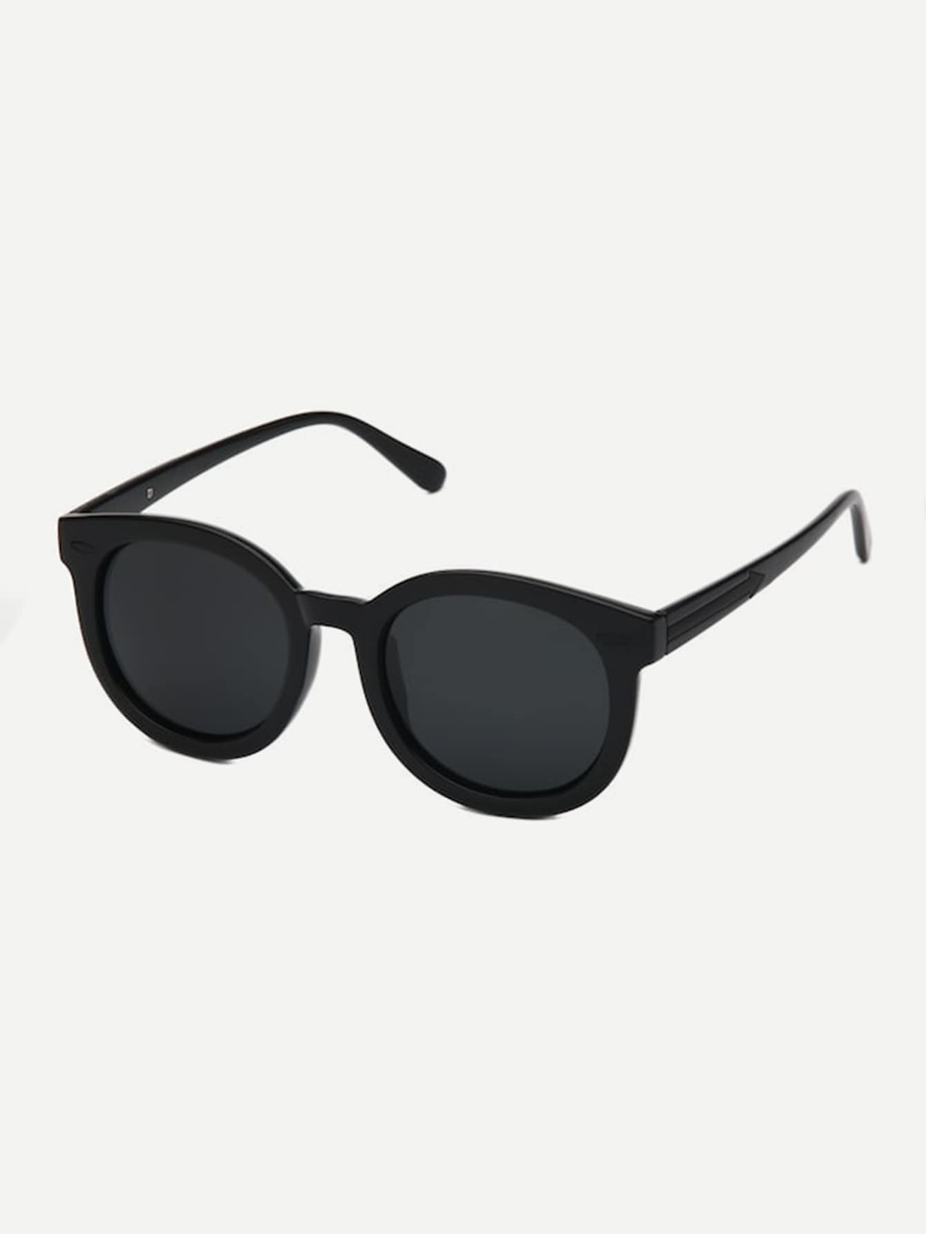 Black Boho Flat Lens Sunglasses