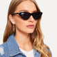 Tortoiseshell Frame Cat Eye Sunglasses