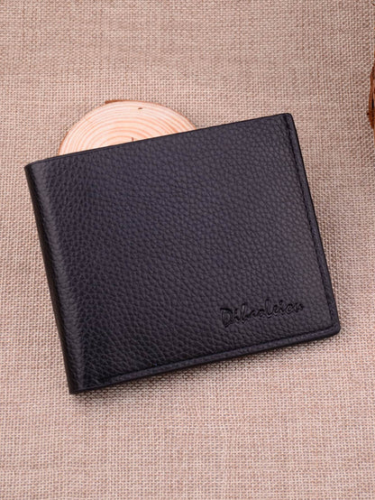 Black Pebble Detail Fold Over Wallet