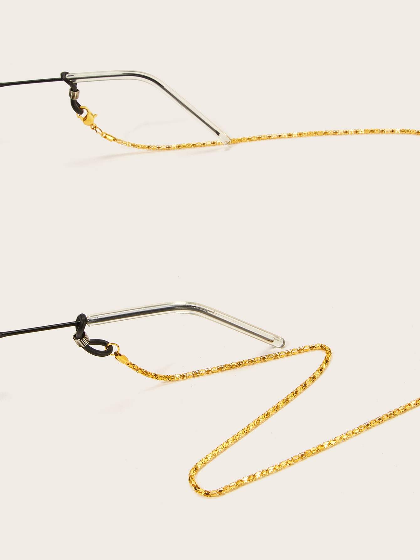 Gold Metallic Glasses Chain