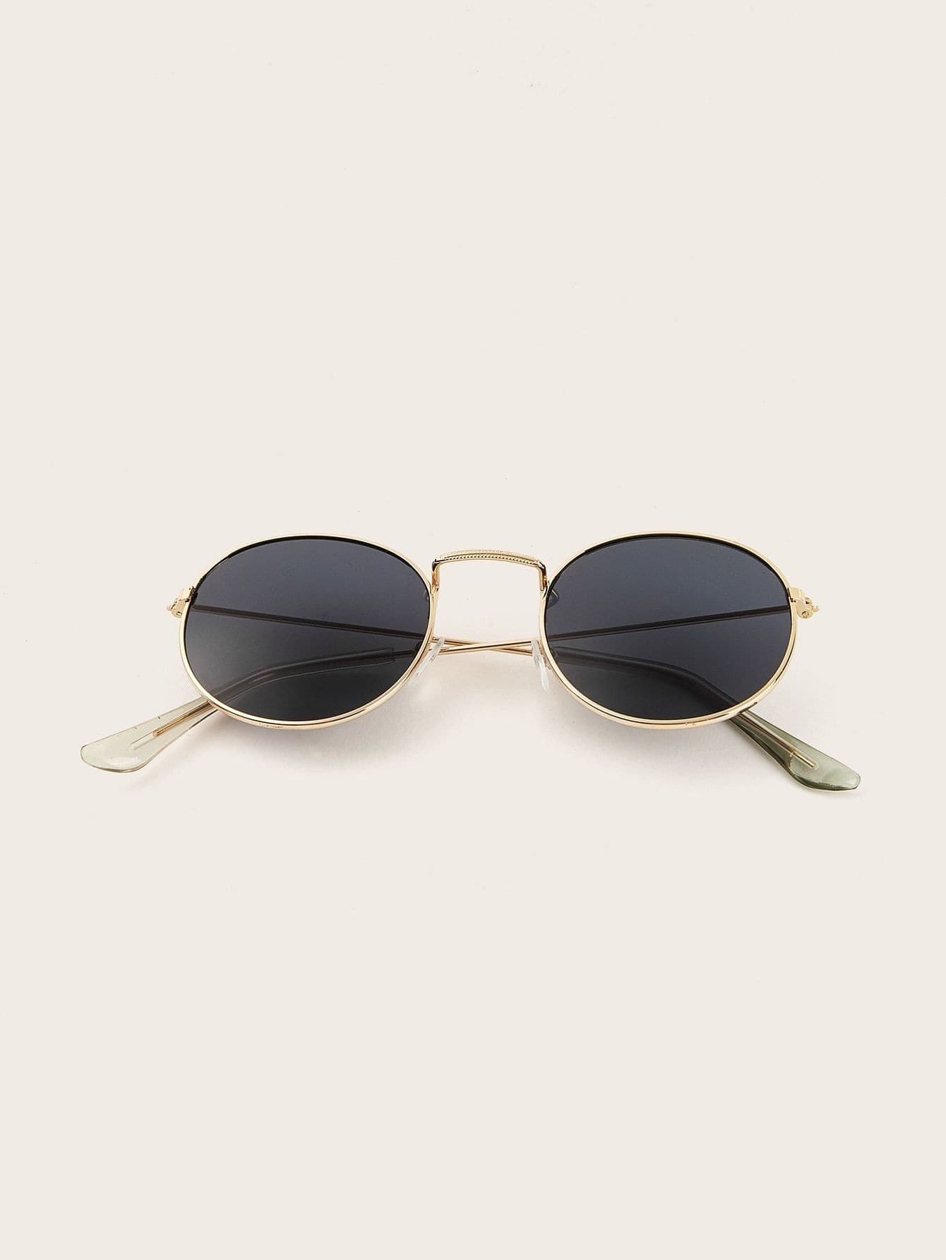 Black Metal Frame Tinted Lens Sunglasses