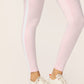 Pink Criss Cross Braided Side High Waisted Stretch Leggings