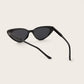 Black Metal Detail Cat Eye Sunglasses