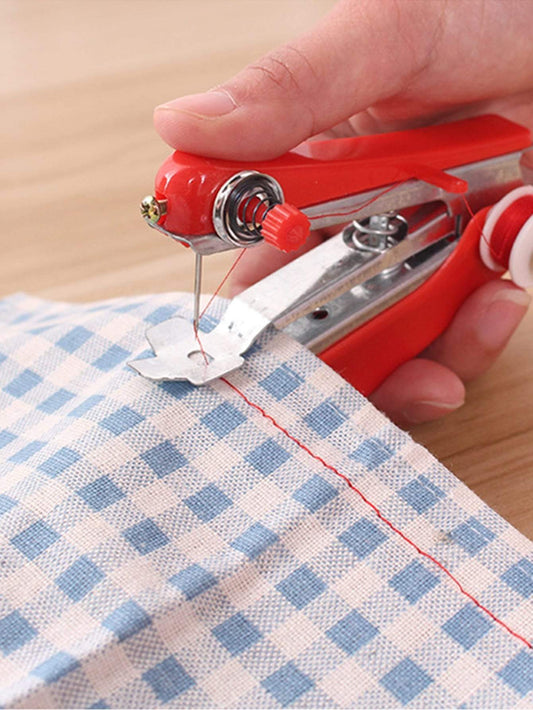 Random Color Mini Hand-held Sewing Machine 1pc