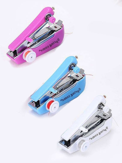 Random Color Mini Hand-held Sewing Machine 1pc