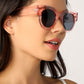 Large Wayfarer Style Clear Acrylic Sunglasses