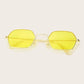 Polygon Frame Tinted Lens Sunglasses