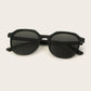 Grey Plain Frame Tinted Lens Sunglasses