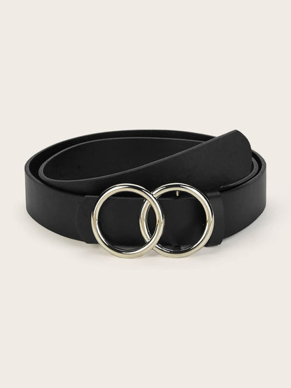 Black Double O-ring Belt