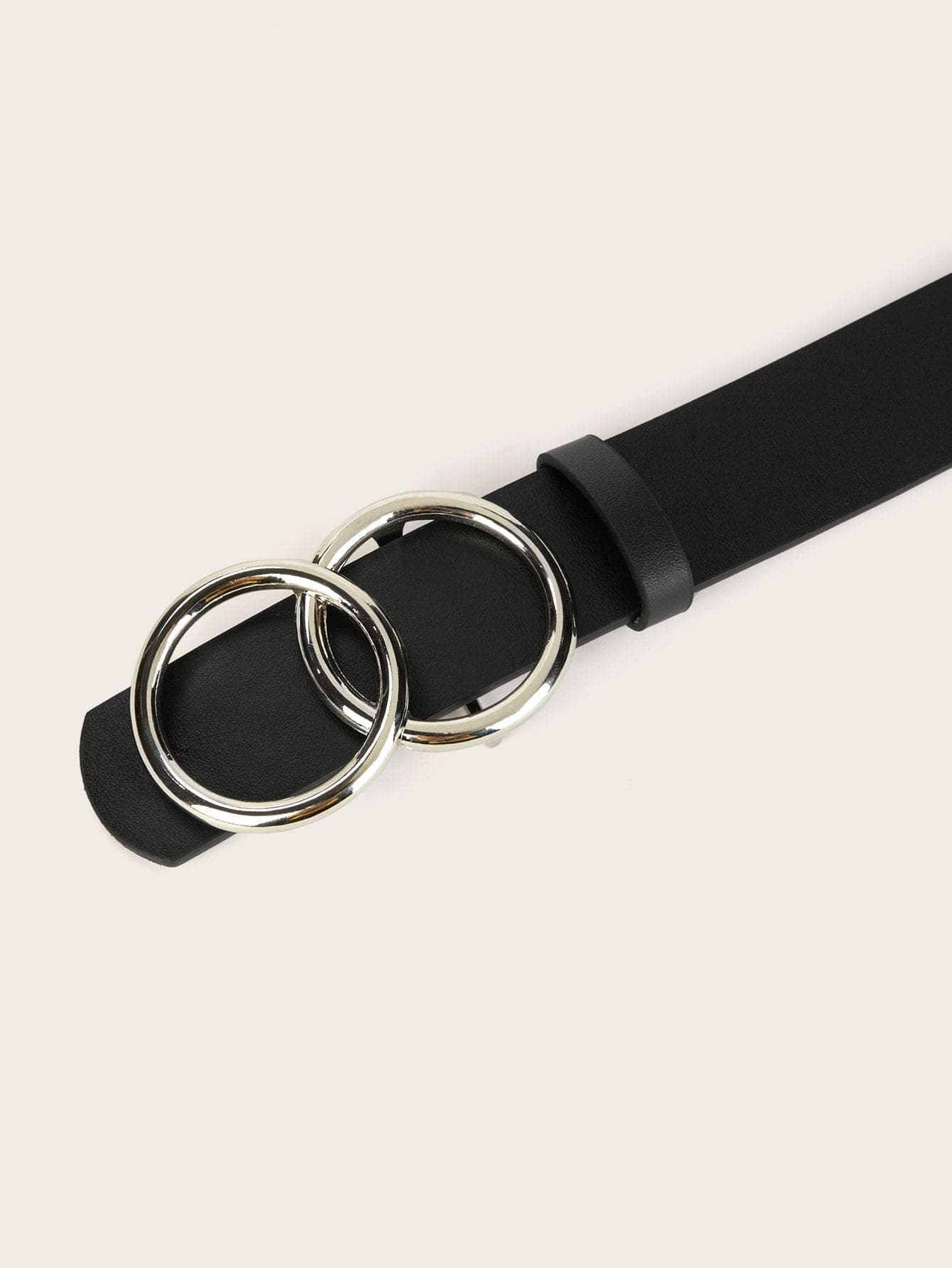 Black Double O-ring Belt