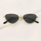 Black Cat Eye Metal Frame Sunglasses