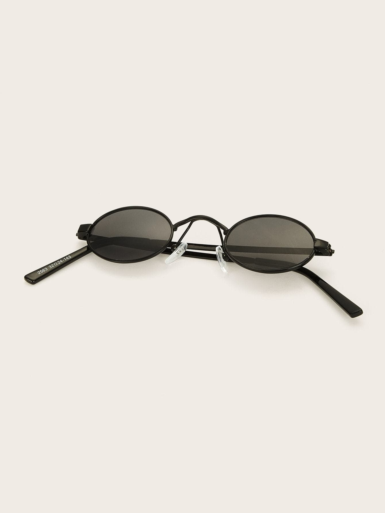 Black Oval Lens Sunglasses
