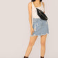 Slim Fit Scoop Neck Solid Skinny Tank Top
