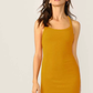 Spaghetti Strap Criss-cross Backless Rib-knit Bodycon Mini Dress