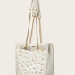 Faux Pearl Decor Clear Bag With Inner Pouch
