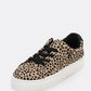 Almond Toe Lace Front Houndstooth Flatform Trainer Sneakers