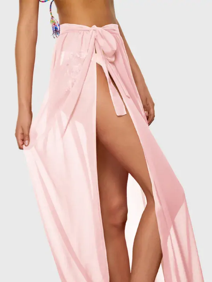 Chiffon Full Length Sarong Skirt
