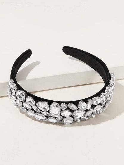 Silver Rhinestone Decor Headband