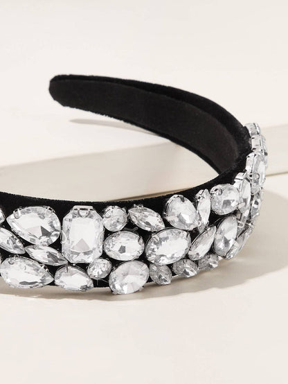 Silver Rhinestone Decor Headband