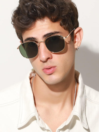 Round Metal Frame Sunglasses