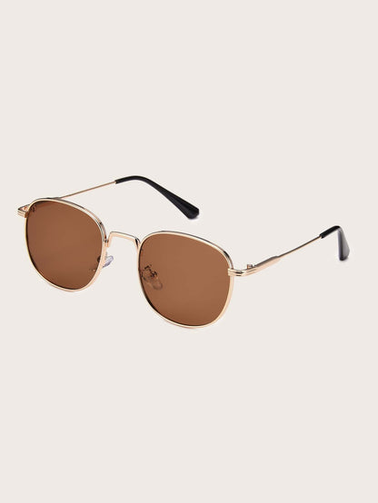 Round Metal Frame Sunglasses