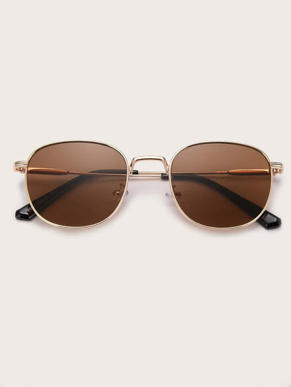 Round Metal Frame Sunglasses