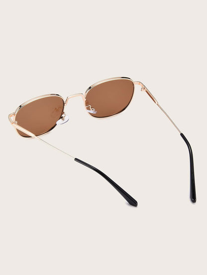 Round Metal Frame Sunglasses