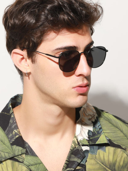 Round Metal Frame Sunglasses