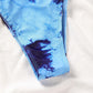 Blue Tie Dye Triangle Halter Bikini Swimwear and Crop Top