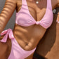 V-Neck Knot Detail Bikini Swimwear