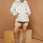 Button Front Zipper Flap Pocket Puffer Coat