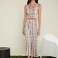 Scoop Neck Argyle Print Sleeveless Tank Top and Pants Set