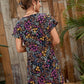 Round Neck Allover Floral Print Tunic Dress