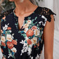 Sleeveless Notch Neck Guipure Lace Belted Floral Dress