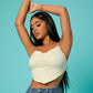 Spaghetti Strap Sleeveless Crisscross Tie Backless Ruched Bust Slim Fit Cami Top