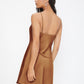 Spaghetti Strap Sleeveless Cowl Neck Solid Cami Dress