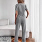 Grey Round Neck Thermal Lined Sweatshirts and Sweatpants