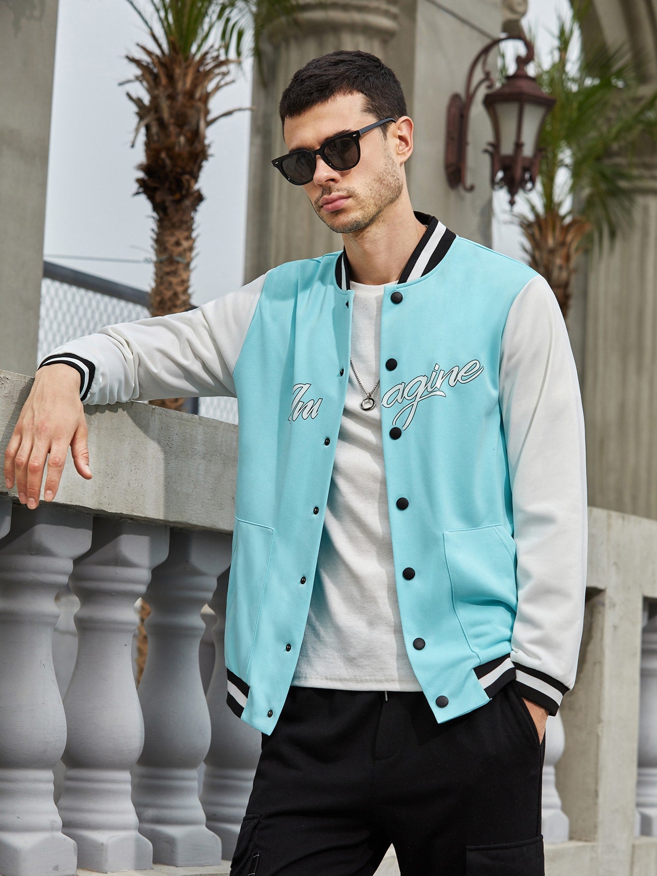 Graphic Cotton Bomber Jacket - Ready-to-Wear 1ABJGX
