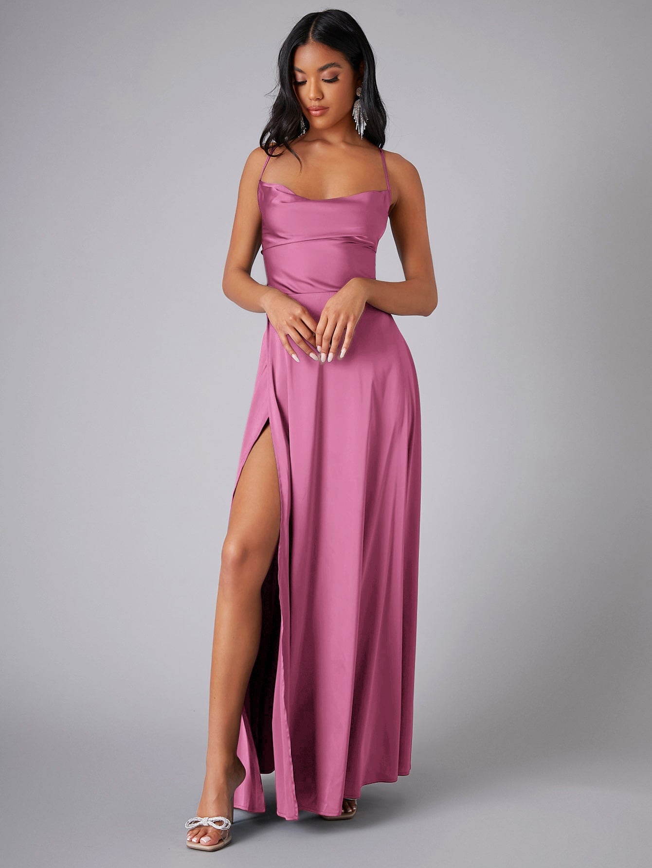 Wrap deals prom dress