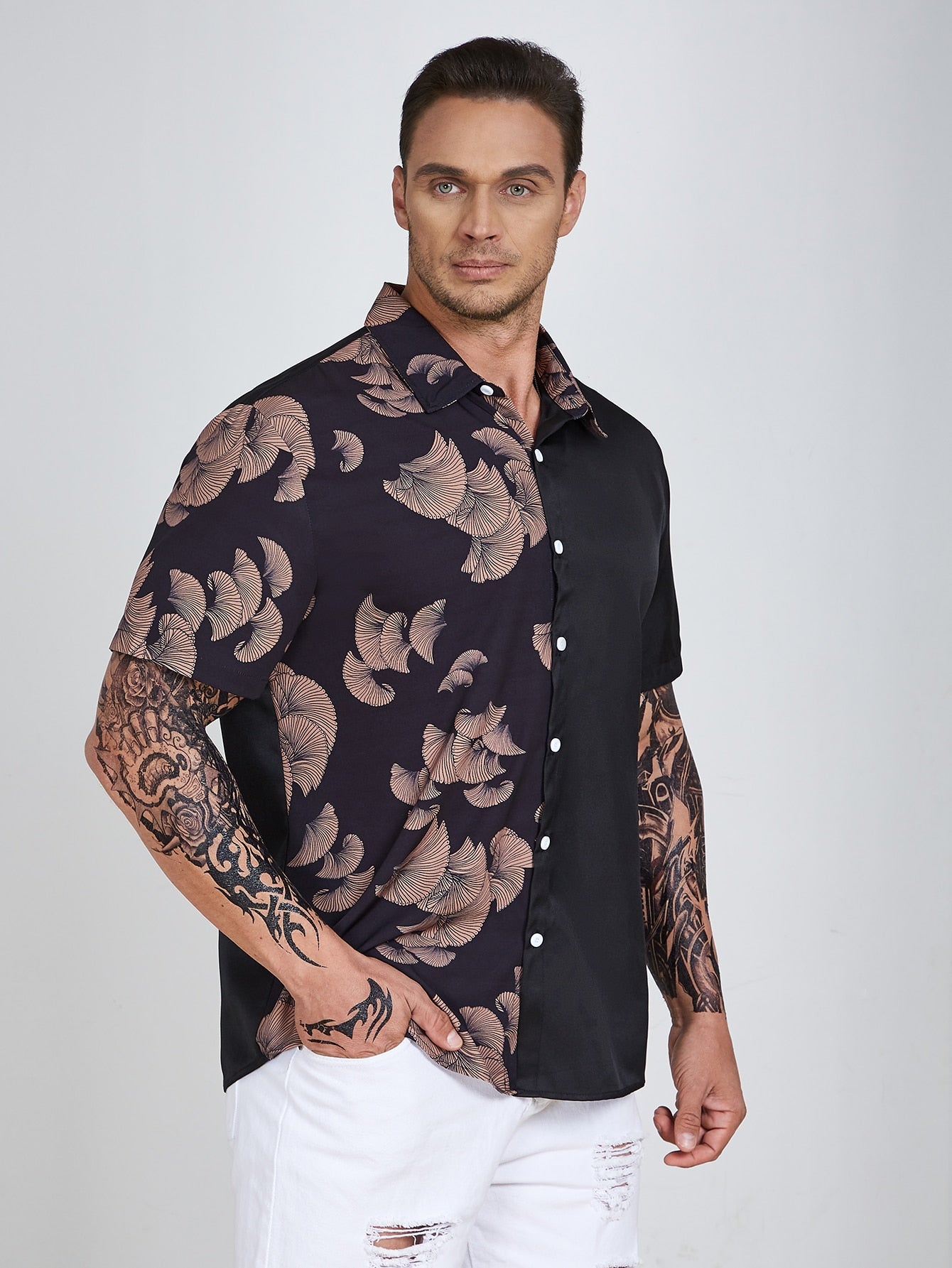 Black 2025 boho shirt