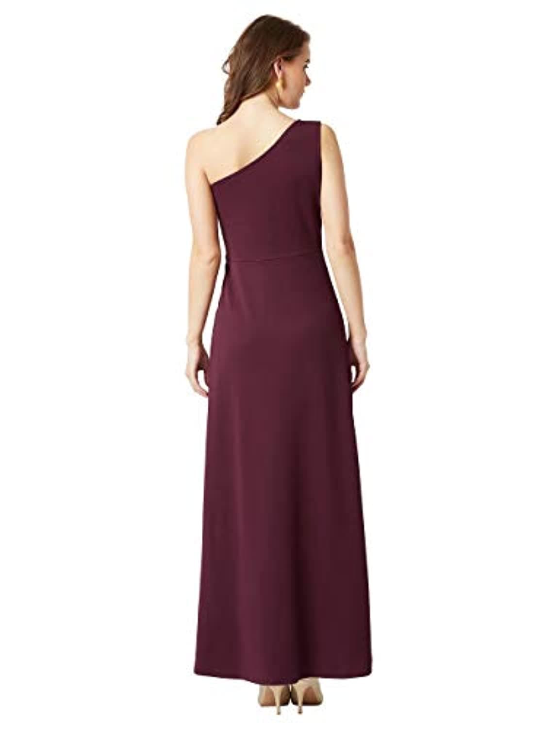 Women's Crepe one-Shoulder Dress