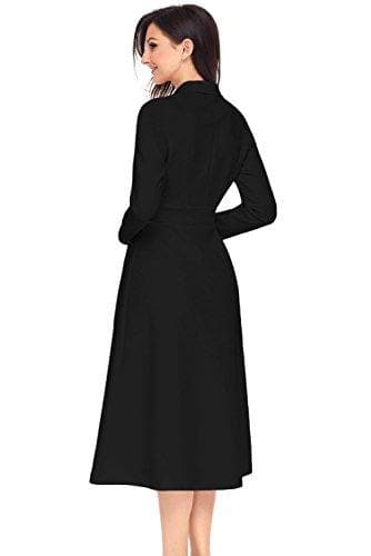 Vintage Fit and Flare Black Dress