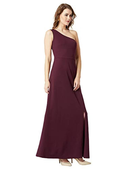 Women's Crepe one-Shoulder Dress