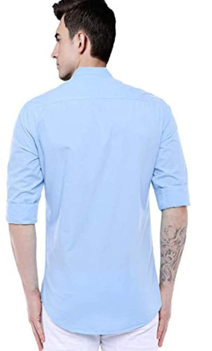 Mens Regular Fit Cotton Casual Full Sleeves Shirt