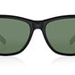 Smoke Grey/Black UV protected Square Sunglasses