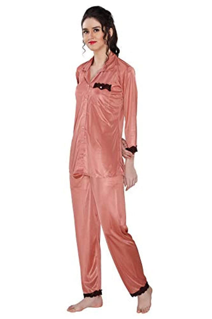 Three Fourth Sleeve Top and Pyjama Sleepwear Set