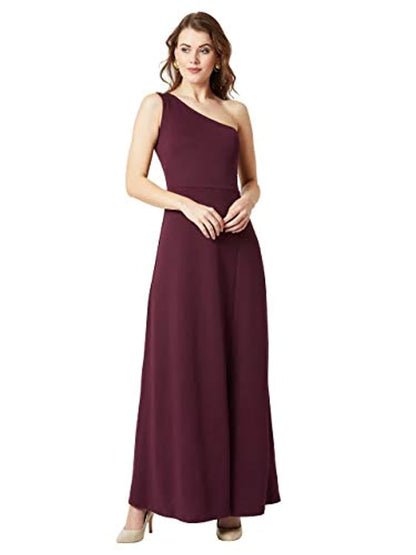 Women's Crepe one-Shoulder Dress