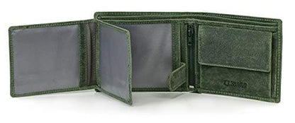 Carter Grey Leather Wallet and Belt Combo Gift Set