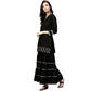 Black A line Salwar Suit Set by Bhama Couture